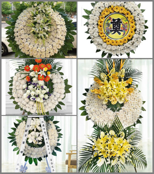 山东青岛平度市明村镇台前村花圈速递