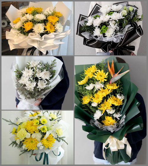 山东青岛平度市明村镇台前村白事花束代送